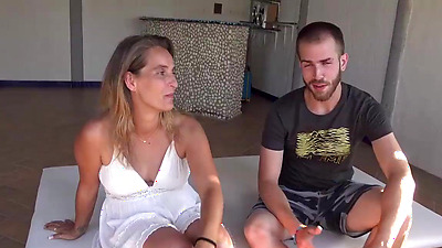 Horny MILF Sonia fucks a young dude under her husband's permission