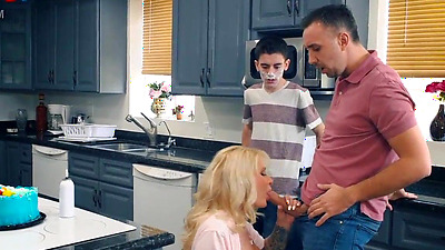 Mom gangbanged and DP fucked at this birthday party