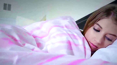 Teen Hard Sex while stepMOM Naps