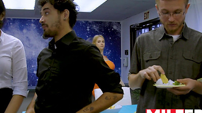 Fucking My Boss's Wife At The Office Party - MILFED