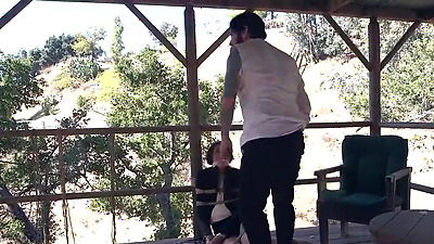 Guy fucks barely legal chick and big tit wife anal