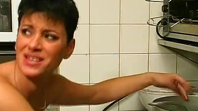 The wife of the bartender has a nice arse to fuck