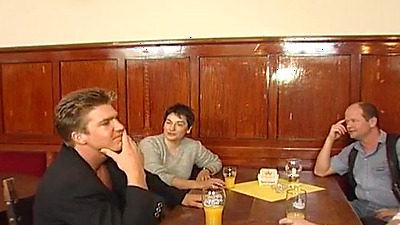 Super steamy fuck scenes at the pub with the mature blonde sucking shaft on a table and fucked