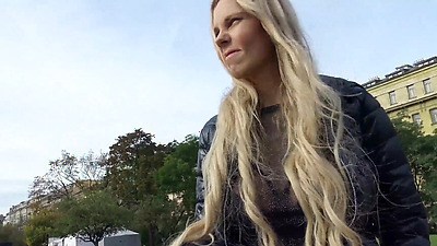 GERMAN SCOUT - HUBE BOOBS AND SKINNY MILF FLORANE RUSSEL SEDUCE TO SEX AT STREET CASTING