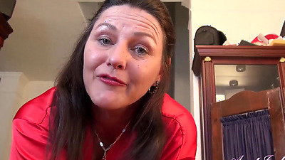 Your 55yo Mature Hairy Step-Aunt Joana massages you and Jacks you Off (POV Experience)