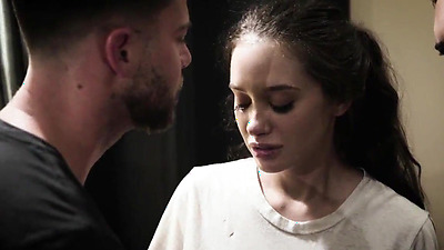 Young stepsister double fucked by her two stepbros