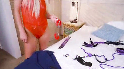 Leggy blonde wants to try anal