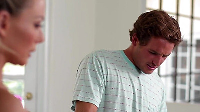 Stepson blackmails his hot stepmom