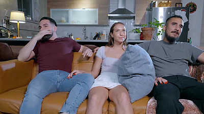 Teasing My Stepsis wt Her Man Unaware