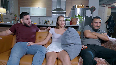 Teasing My Stepsis wt Her Man Unaware