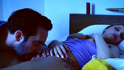 Hairy Stepmommy Fucking Stepson's Big Penis