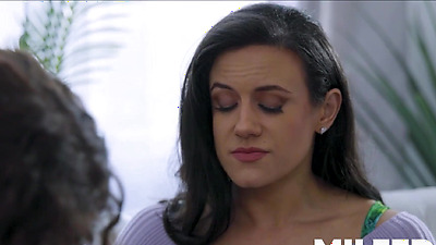 Lesbian Stepmom Comforts Her Young Stepdaughter with Sex