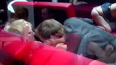 German Teen Couple watch other Couples Fuck in a Club at Swinger Party