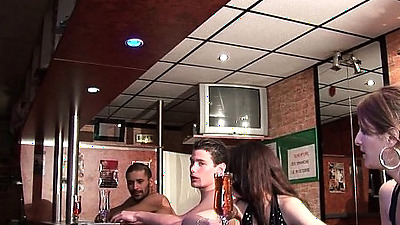 <censored>ung and pretty French girls are going to be dismounted in a libertine club