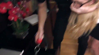 Granny takes shaft in the arse in BDSM session