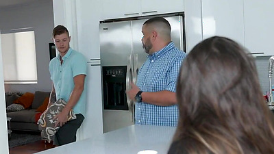 Stepsis helps stepbro with his huge boner