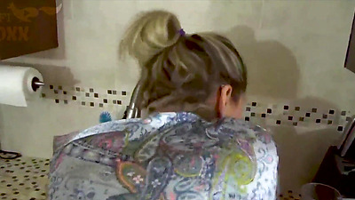 step Son Takes Advantage of Step Mom's Hand Stuck in Sink - Virtual Sex, Older Woman