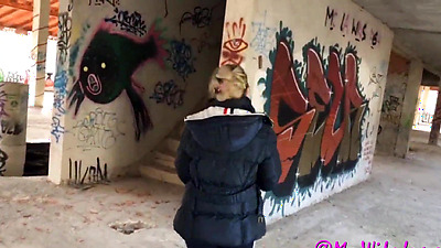We take advantage of this abandoned house my dick is bursting suck it good