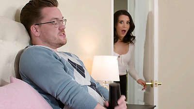 Latin housewife unexpectedly came over and busts guy with a huge penis