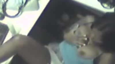 Porn watching and pussy rubbing in the office!