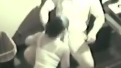 Hot office scene flicked by security cam!