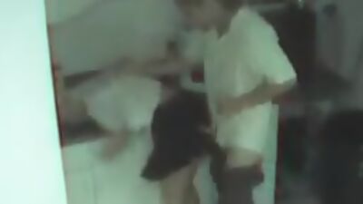 Blonde secretary wasted and filmed by security cam!