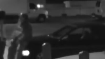 Gag inducing blowjob at the parking lot!