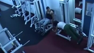 Chiseled coach drilling his VIP client!