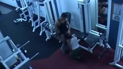 Chiseled coach drilling his VIP client!