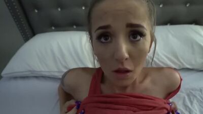 Step Dad Watches Daughter Avery in Shower Fucks her After!
