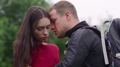 Sexy chick waits for help and a bright orgasm in doggy style