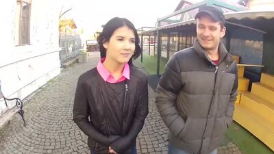 Jody felt great having her spoiled virgins pussy being ripped apart while stroking another guy