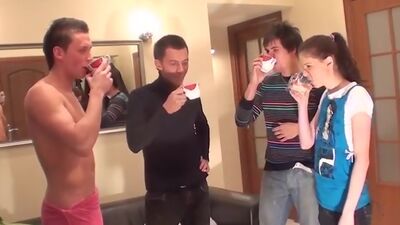 Foursome porn movie with sexy babe