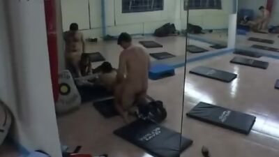 Aerobics coach playing with her client!