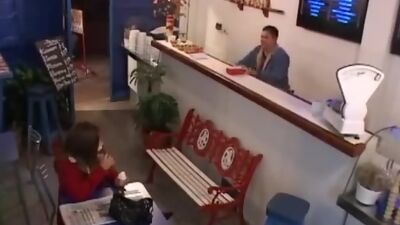 Ice-cream seller going mad on security cam!