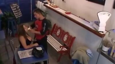 Ice-cream seller going mad on security cam!