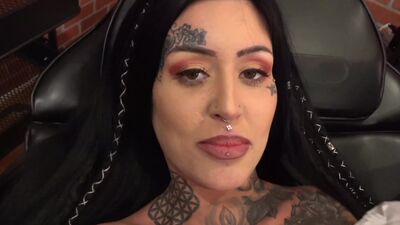 Sexy Janey Doe Masturbates While Getting a New Tattoo On Her Left Boob Featuring Janey Doe