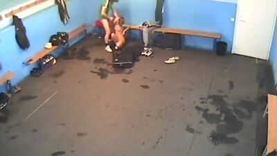 Thrilling penetrations in the hockey-players locker room!