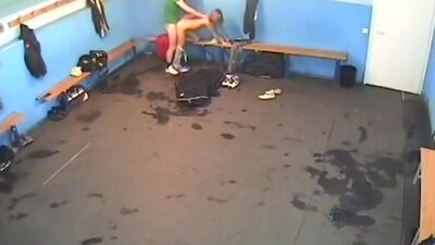 Thrilling penetrations in the hockey-players locker room!