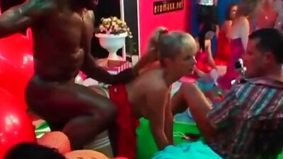 DRUNKSEXORGY - Excited sex dolls fucking in public