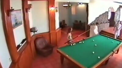 Security cam watches endvill fuck instead of billiard!