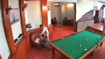 Security cam watches endvill fuck instead of billiard!