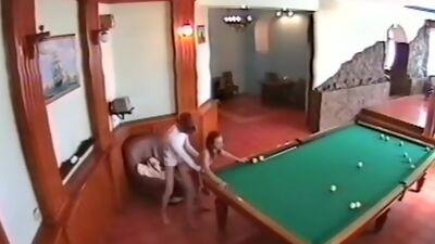 Security cam watches endvill fuck instead of billiard!
