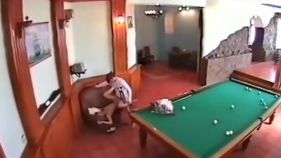 Security cam watches endvill fuck instead of billiard!