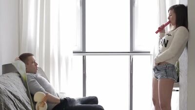 Dildo and cock in every hole