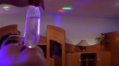 Drunk students threesome celebrates New Year fucking hardcore