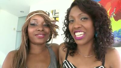 PervCity Double Ebony Blowjob from Shae Spreadz and Lotus Lain
