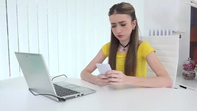 Lovely Vlada splits open her long legs for a hard sixty-year-old cock