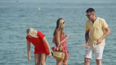 Petite euro DP fucked in foursome scene