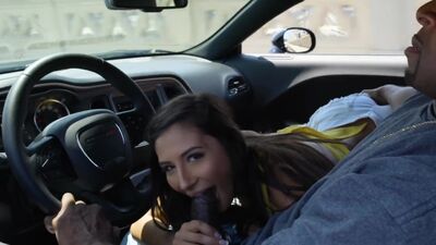 Jules Jordan - Nympho Gianna Dior gives Road Head before she Fucks a BBC